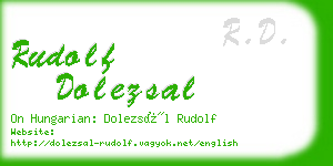 rudolf dolezsal business card